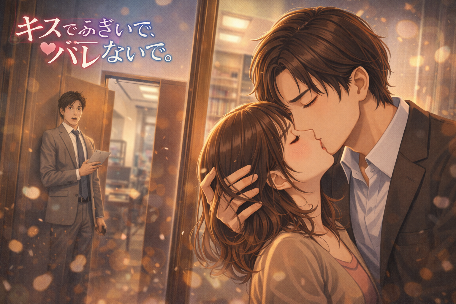 キスでふさいで、バレないで。